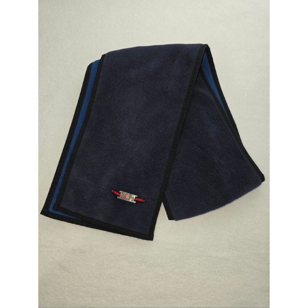 GAP Men's Winter Fleece Scarf Navy and Blue Two Tone CX-3777